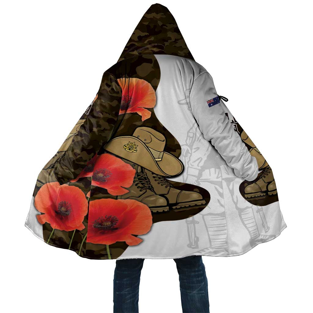 Australia ANZAC Day Cloak Boots And Slouch Hat Lest We Forget - Aussie Hoodie
