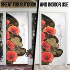 Australia ANZAC Day Door Cover Boots And Slouch Hat Lest We Forget - Aussie Hoodie
