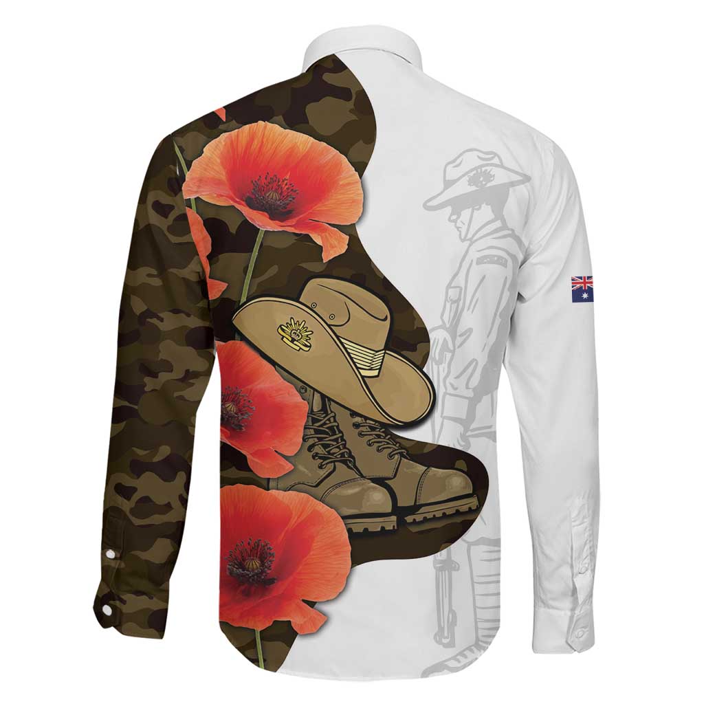 Australia ANZAC Day Family Matching Long Sleeve Bodycon Dress and Hawaiian Shirt Boots And Slouch Hat Lest We Forget