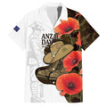 Australia ANZAC Day Family Matching Tank Maxi Dress and Hawaiian Shirt Boots And Slouch Hat Lest We Forget