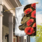 Australia ANZAC Day Garden Flag Boots And Slouch Hat Lest We Forget - Aussie Hoodie