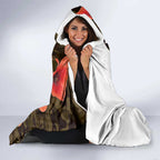 Australia ANZAC Day Hooded Blanket Boots And Slouch Hat Lest We Forget - Aussie Hoodie