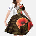Australia ANZAC Day Kid Short Sleeve Dress Boots And Slouch Hat Lest We Forget - Aussie Hoodie