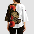 Australia ANZAC Day Kimono Sleeve Blouse Boots And Slouch Hat Lest We Forget - Aussie Hoodie
