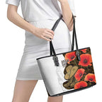 Australia ANZAC Day Leather Tote Bag Boots And Slouch Hat Lest We Forget - Aussie Hoodie