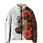 Australia ANZAC Day Padded Jacket Boots And Slouch Hat Lest We Forget - Aussie Hoodie