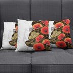 Australia ANZAC Day Pillow Cover Boots And Slouch Hat Lest We Forget - Aussie Hoodie