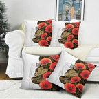 Australia ANZAC Day Pillow Cover Boots And Slouch Hat Lest We Forget - Aussie Hoodie