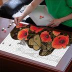 Australia ANZAC Day Puzzle Boots And Slouch Hat Lest We Forget - Aussie Hoodie