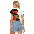 Australia ANZAC Day Raglan Cropped T Shirt Boots And Slouch Hat Lest We Forget - Aussie Hoodie