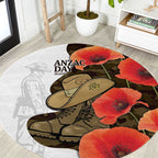 Australia ANZAC Day Round Carpet Boots And Slouch Hat Lest We Forget - Aussie Hoodie