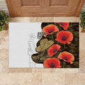 Australia ANZAC Day Rubber Doormat Boots And Slouch Hat Lest We Forget - Aussie Hoodie