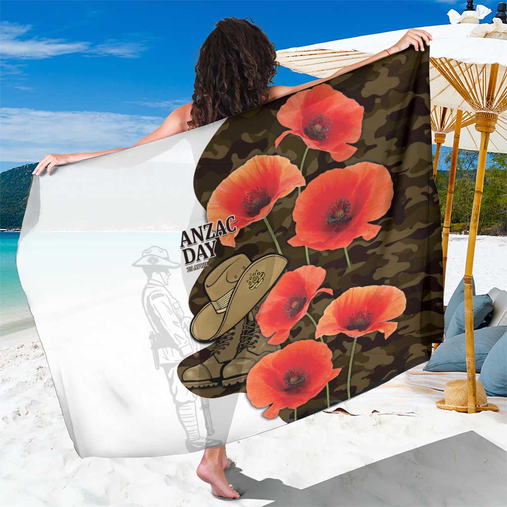 Australia ANZAC Day Sarong Boots And Slouch Hat Lest We Forget - Aussie Hoodie