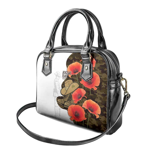 Australia ANZAC Day Shoulder Handbag Boots And Slouch Hat Lest We Forget - Aussie Hoodie