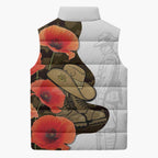 Australia ANZAC Day Sleeveless Puffer Jacket Boots And Slouch Hat Lest We Forget - Aussie Hoodie