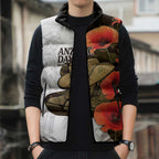 Australia ANZAC Day Sleeveless Puffer Jacket Boots And Slouch Hat Lest We Forget - Aussie Hoodie