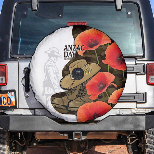 Australia ANZAC Day Spare Tire Cover Boots And Slouch Hat Lest We Forget - Aussie Hoodie