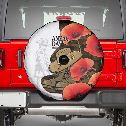 Australia ANZAC Day Spare Tire Cover Boots And Slouch Hat Lest We Forget - Aussie Hoodie