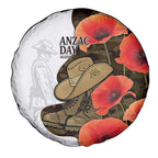 Australia ANZAC Day Spare Tire Cover Boots And Slouch Hat Lest We Forget - Aussie Hoodie