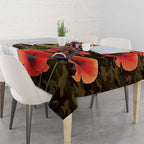 Australia ANZAC Day Tablecloth Boots And Slouch Hat Lest We Forget - Aussie Hoodie