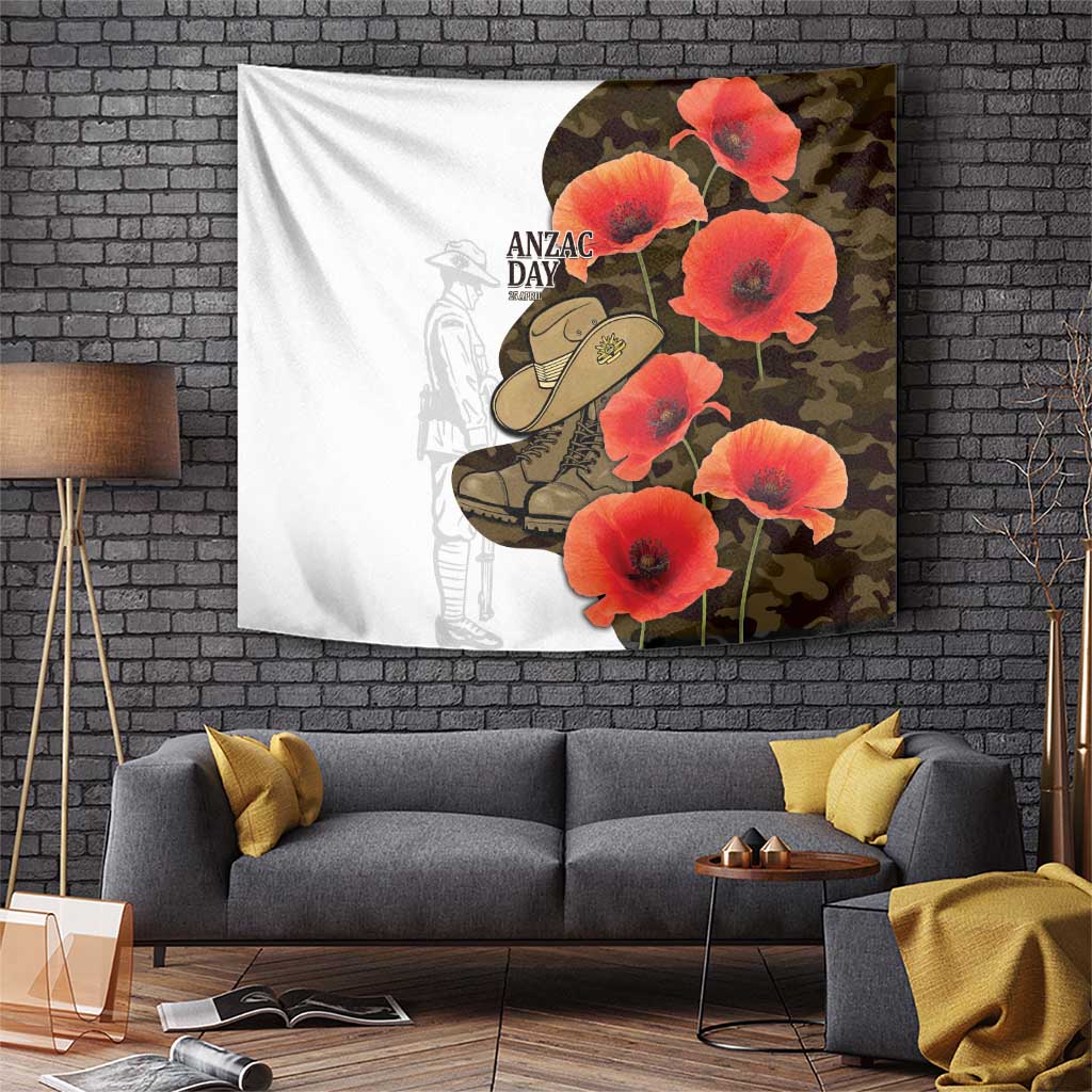 Australia ANZAC Day Tapestry Boots And Slouch Hat Lest We Forget - Aussie Hoodie