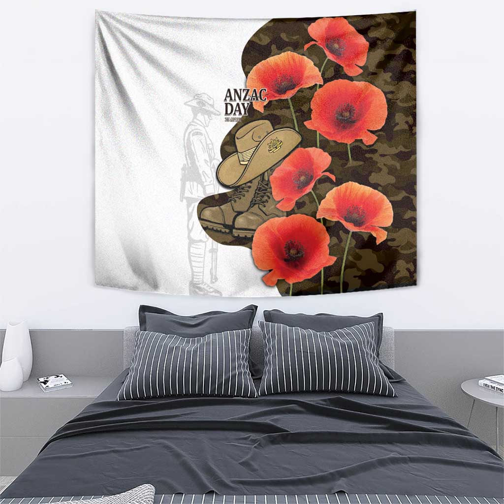 Australia ANZAC Day Tapestry Boots And Slouch Hat Lest We Forget - Aussie Hoodie