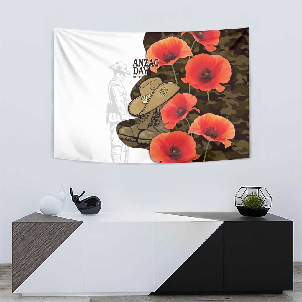 Australia ANZAC Day Tapestry Boots And Slouch Hat Lest We Forget - Aussie Hoodie