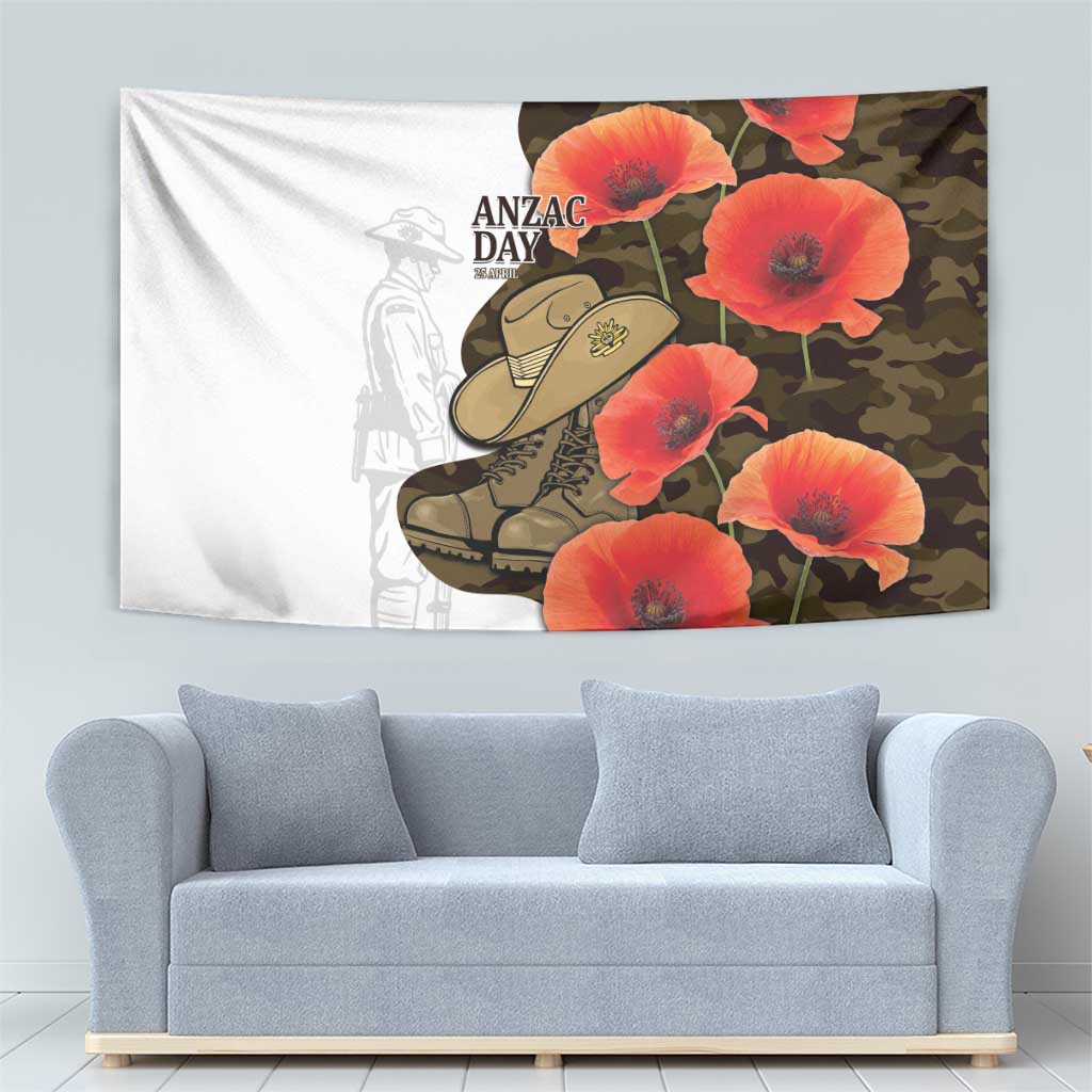 Australia ANZAC Day Tapestry Boots And Slouch Hat Lest We Forget - Aussie Hoodie