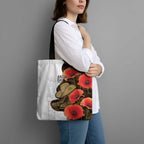 Australia ANZAC Day Tote Bag Boots And Slouch Hat Lest We Forget - Aussie Hoodie