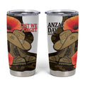 Australia ANZAC Day Tumbler Cup Boots And Slouch Hat Lest We Forget - Aussie Hoodie