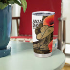 Australia ANZAC Day Tumbler Cup Boots And Slouch Hat Lest We Forget - Aussie Hoodie