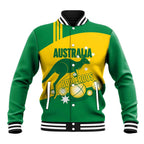 Custom Australia Petanque Baseball Jacket Aussie Kangaroo Bouleroos National Color