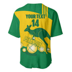 Custom Australia Petanque Baseball Jersey Aussie Kangaroo Bouleroos National Color