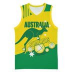 Custom Australia Petanque Basketball Jersey Aussie Kangaroo Bouleroos National Color
