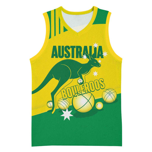 Custom Australia Petanque Basketball Jersey Aussie Kangaroo Bouleroos National Color