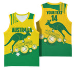 Custom Australia Petanque Basketball Jersey Aussie Kangaroo Bouleroos National Color