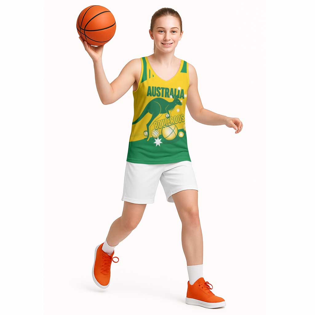 Custom Australia Petanque Basketball Jersey Aussie Kangaroo Bouleroos National Color