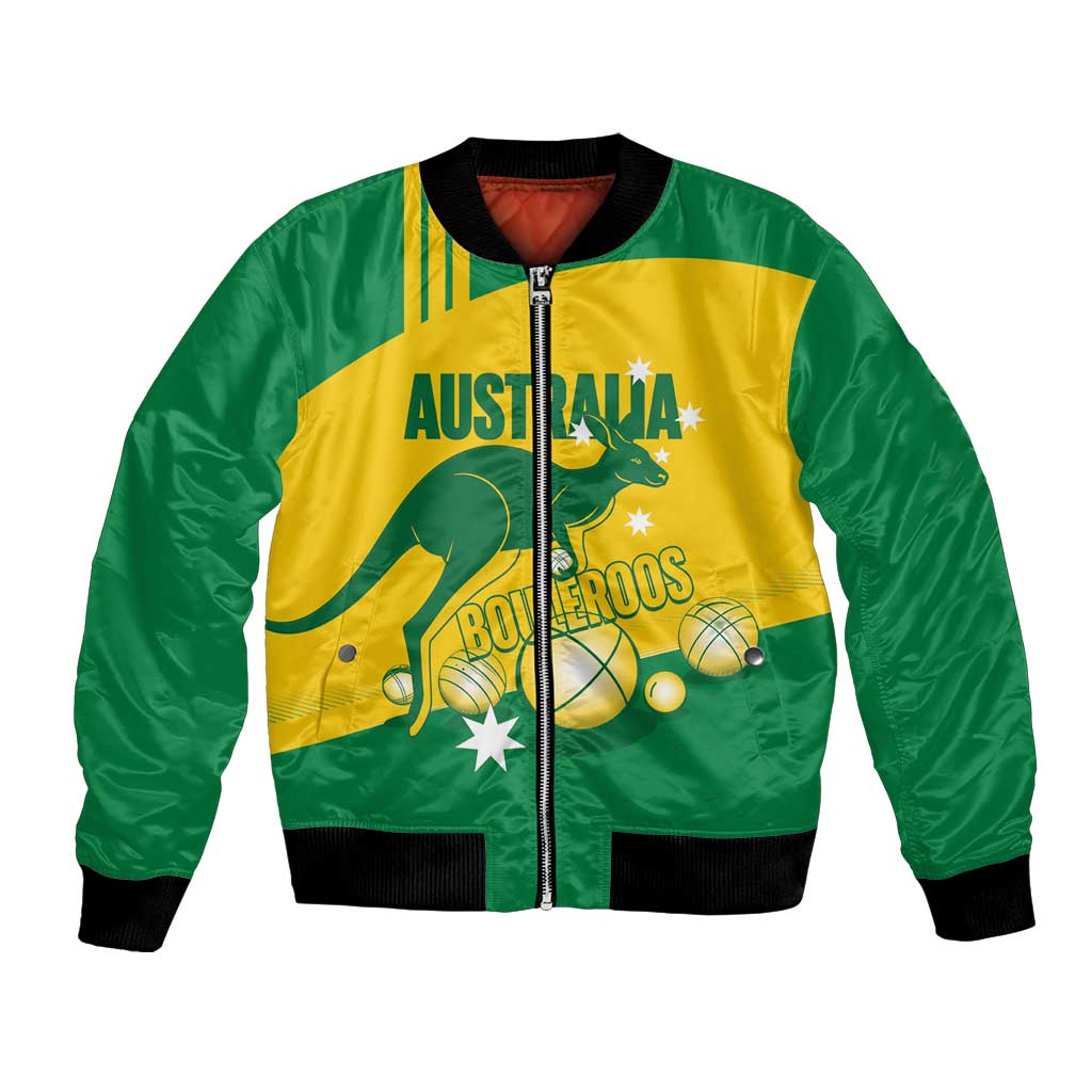 Custom Australia Petanque Bomber Jacket Aussie Kangaroo Bouleroos National Color