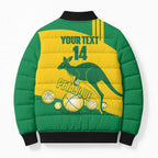 Custom Australia Petanque Bomber Puffer Jacket Aussie Kangaroo Bouleroos National Color