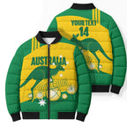 Custom Australia Petanque Bomber Puffer Jacket Aussie Kangaroo Bouleroos National Color