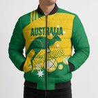 Custom Australia Petanque Bomber Puffer Jacket Aussie Kangaroo Bouleroos National Color