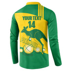 Custom Australia Petanque Button Sweatshirt Aussie Kangaroo Bouleroos National Color