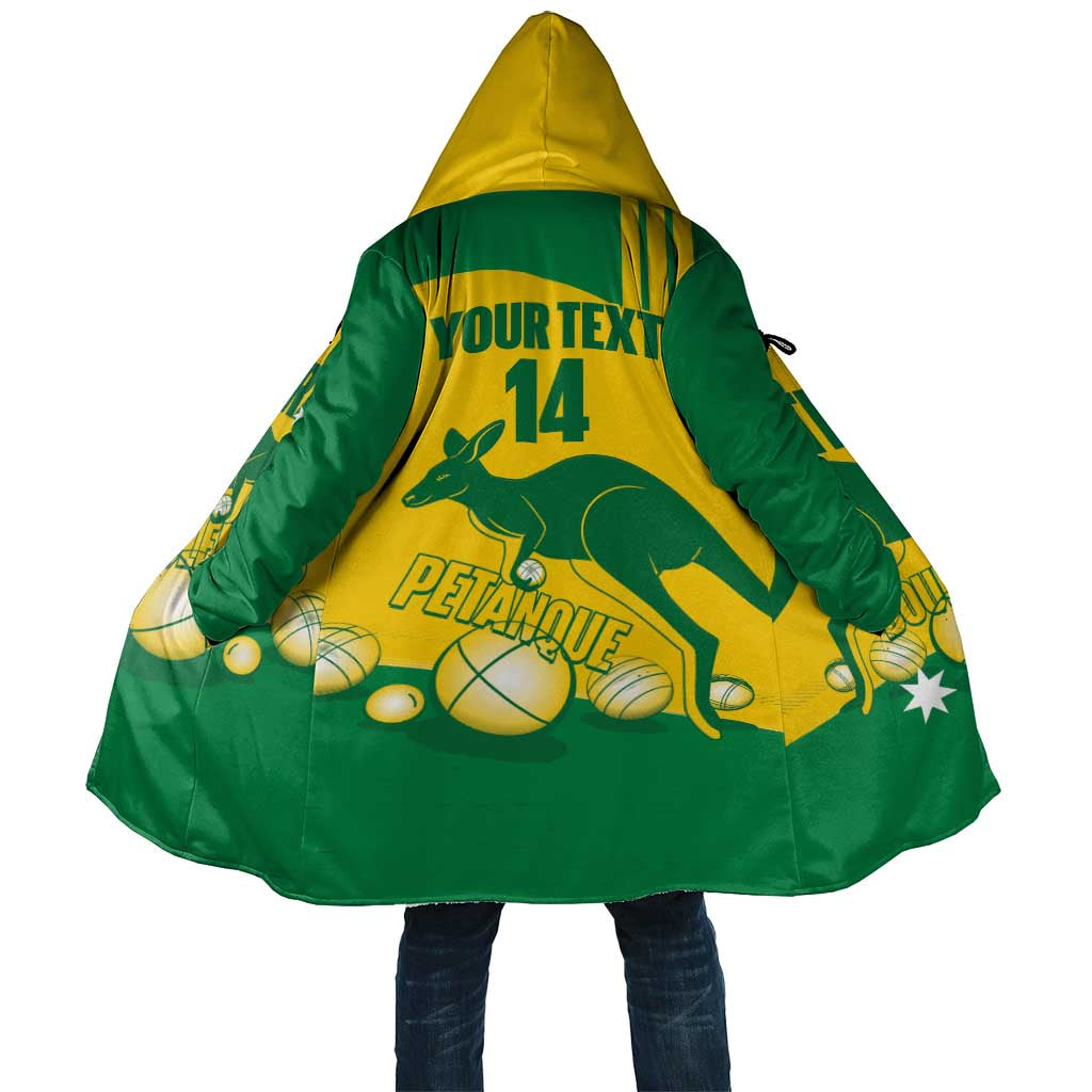 Custom Australia Petanque Cloak Aussie Kangaroo Bouleroos National Color