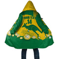 Custom Australia Petanque Cloak Aussie Kangaroo Bouleroos National Color