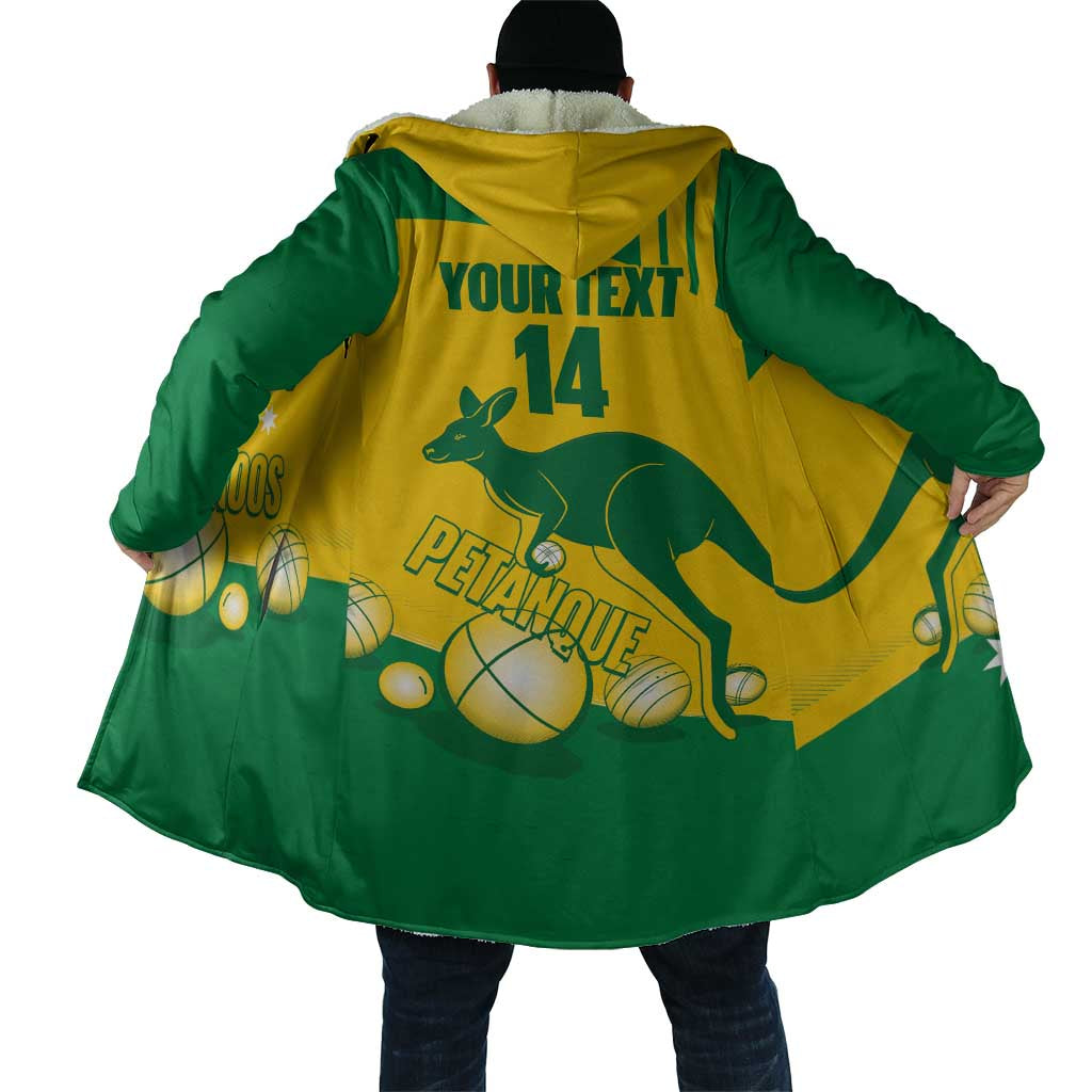 Custom Australia Petanque Cloak Aussie Kangaroo Bouleroos National Color