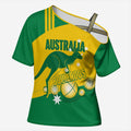 Custom Australia Petanque Cross Shoulder Shirt Aussie Kangaroo Bouleroos National Color