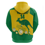 Custom Australia Petanque Hoodie Aussie Kangaroo Bouleroos National Color