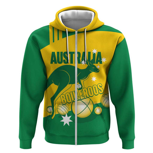 Custom Australia Petanque Hoodie Aussie Kangaroo Bouleroos National Color