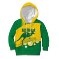 Custom Australia Petanque Kid Hoodie Aussie Kangaroo Bouleroos National Color