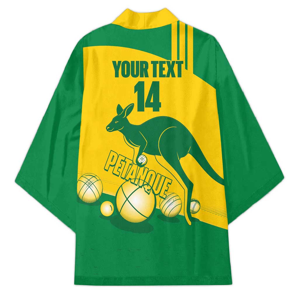Custom Australia Petanque Kimono Aussie Kangaroo Bouleroos National Color